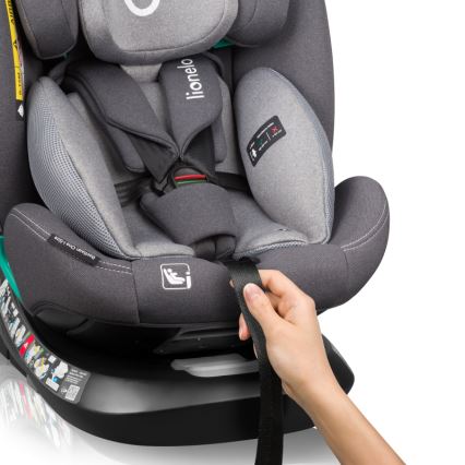 Lionelo - Cadeira auto com base giratória BASTIAAN ONE i-Size 40-150 cm Pedra Cinzenta