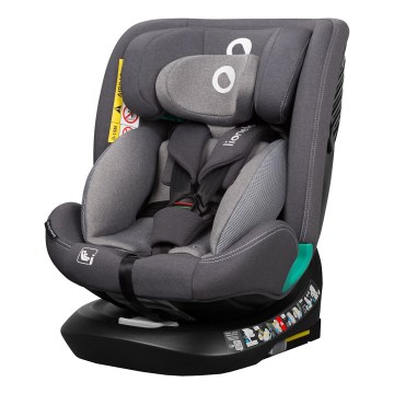 Lionelo - Cadeira auto com base giratória BASTIAAN ONE i-Size 40-150 cm Pedra Cinzenta