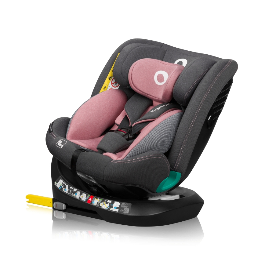 Lionelo - Cadeira Auto com base giratória BASTIAAN ONE i-Size 40-150 cm Rosa Pink