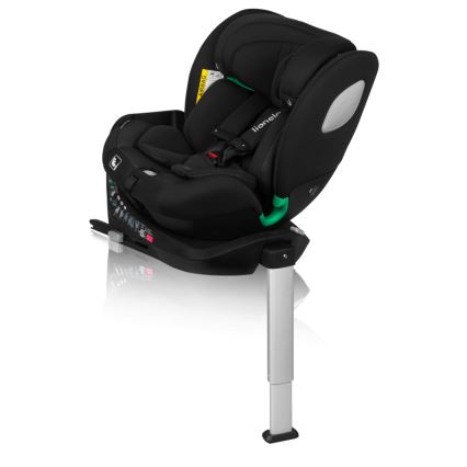 Lionelo - Cadeira auto com base giratória BRAAM AIR i-Size 40-150 cm Preto Carbono