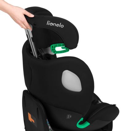 Lionelo - Cadeira auto com base giratória BRAAM AIR i-Size 40-150 cm Preto Carbono