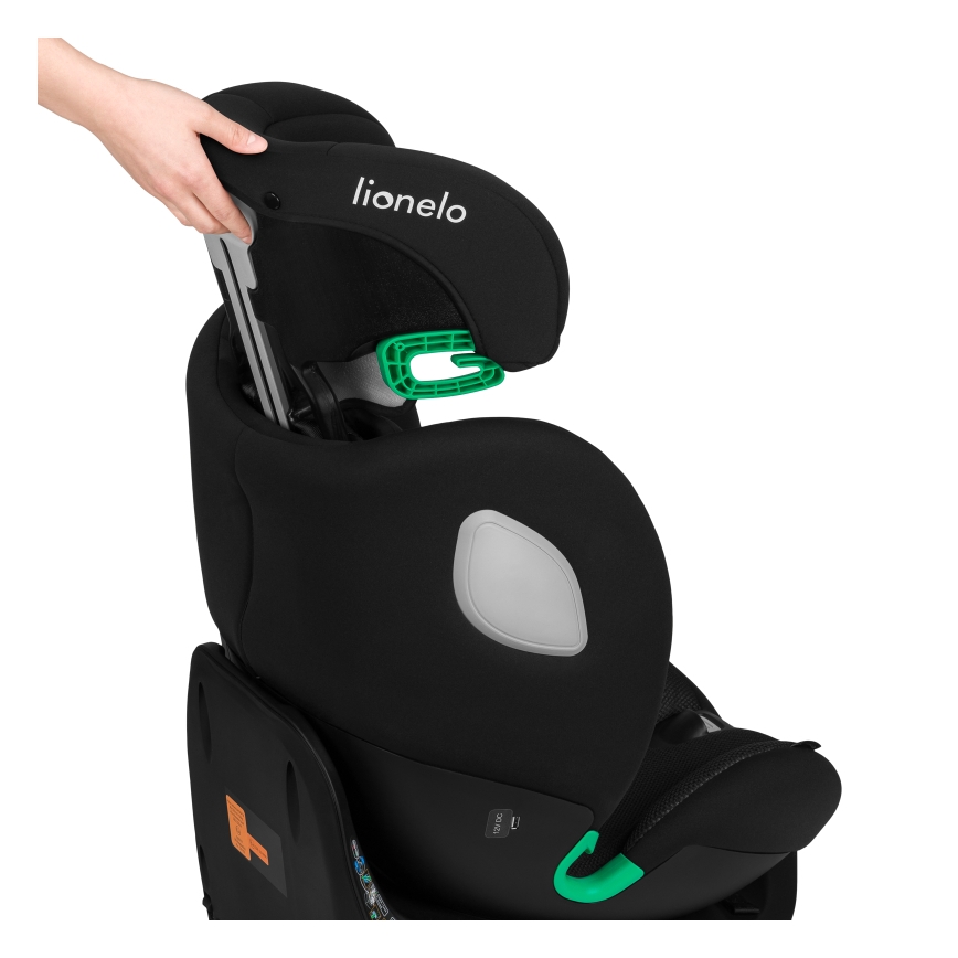 Lionelo - Cadeira auto com base giratória BRAAM AIR i-Size 40-150 cm Preto Carbono