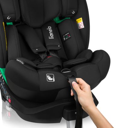 Lionelo - Cadeira auto com base giratória BRAAM AIR i-Size 40-150 cm Preto Carbono