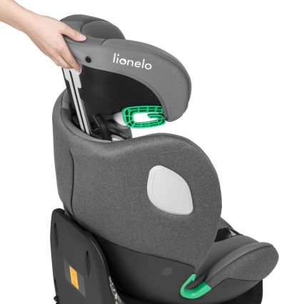 Lionelo - Cadeira auto com base giratória BRAAM i-Size 40-150 cm Pedra Cinzenta