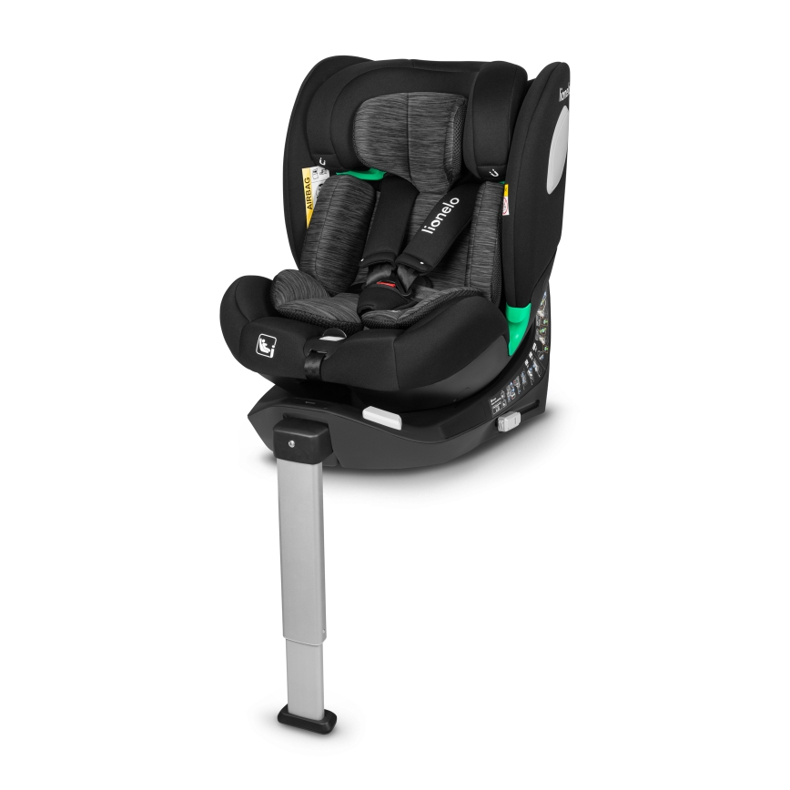 Lionelo - Cadeira auto com base giratória BRAAM i-Size 40-150 cm Preto Carbono