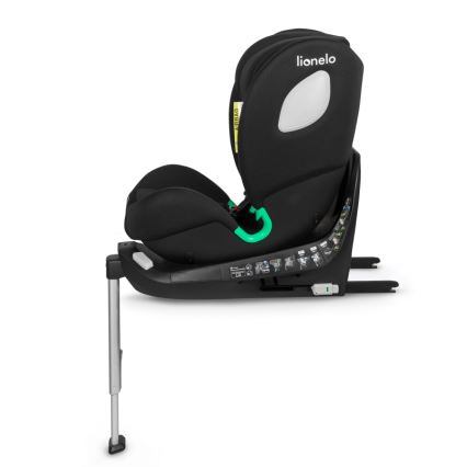 Lionelo - Cadeira auto com base giratória BRAAM i-Size 40-150 cm Preto Carbono