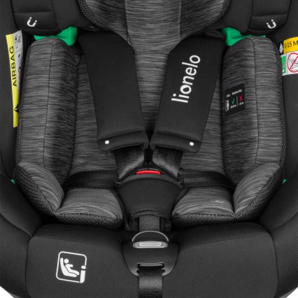 Lionelo - Cadeira auto com base giratória BRAAM i-Size 40-150 cm Preto Carbono