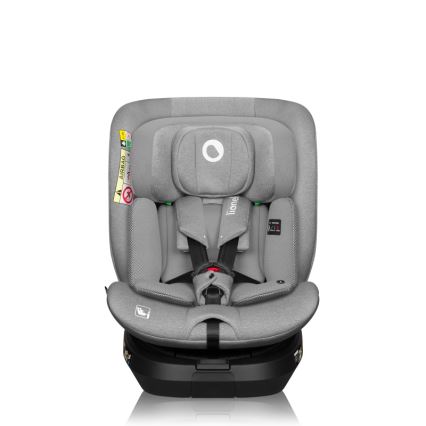 Lionelo - Cadeira auto com base giratória BRAVE i-Size 40-150 cm Grey Stone