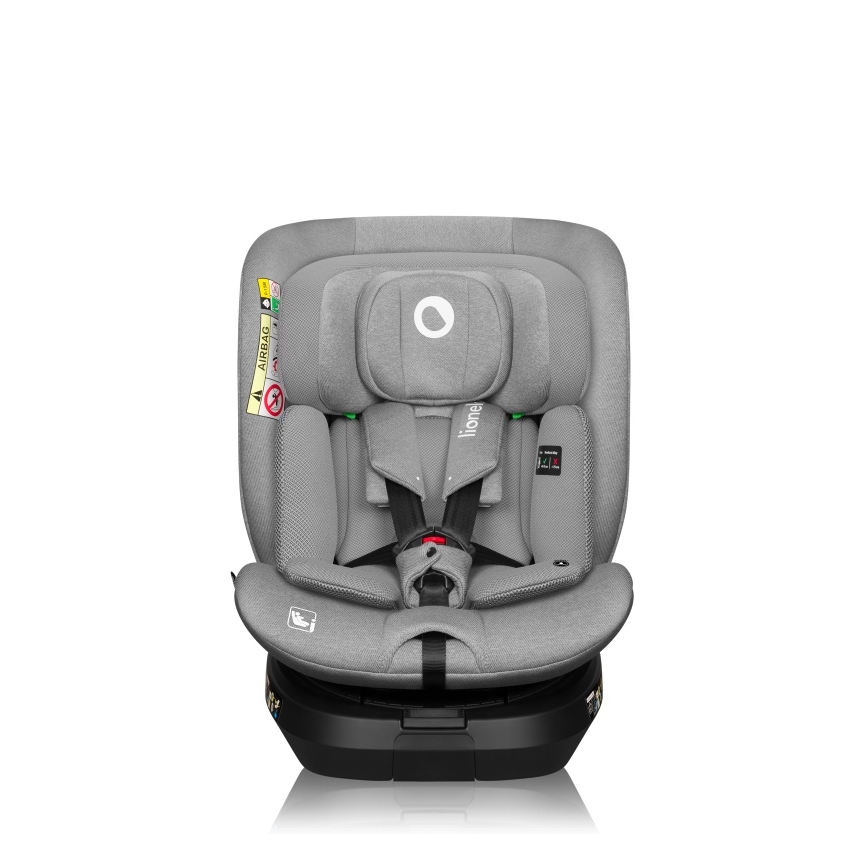 Lionelo - Cadeira auto com base giratória BRAVE i-Size 40-150 cm Grey Stone