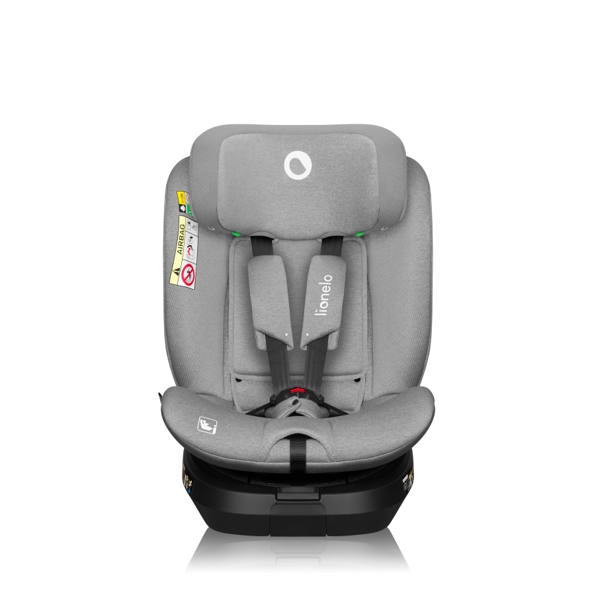 Lionelo - Cadeira auto com base giratória BRAVE i-Size 40-150 cm Grey Stone
