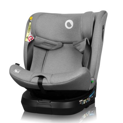 Lionelo - Cadeira auto com base giratória BRAVE i-Size 40-150 cm Grey Stone