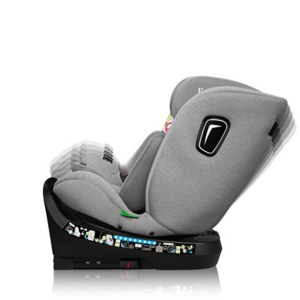 Lionelo - Cadeira auto com base giratória BRAVE i-Size 40-150 cm Grey Stone