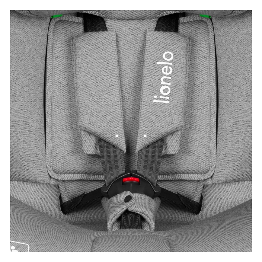 Lionelo - Cadeira auto com base giratória BRAVE i-Size 40-150 cm Grey Stone