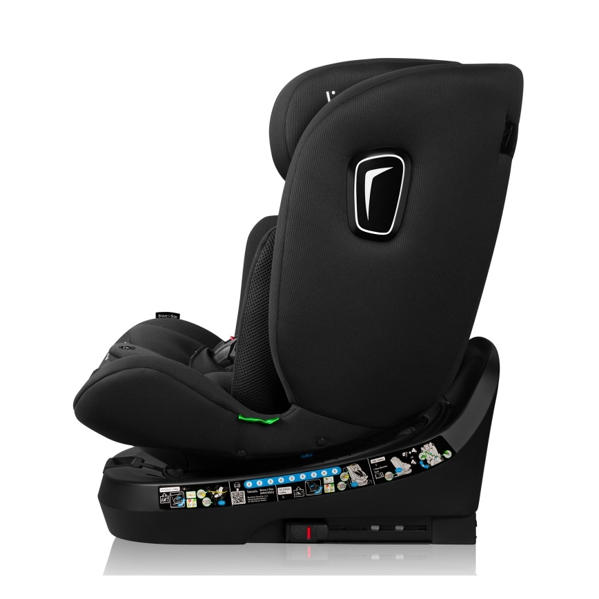 Lionelo - Cadeira auto com base giratória BRAVE i-Size 40-150 cm Preto Carbono