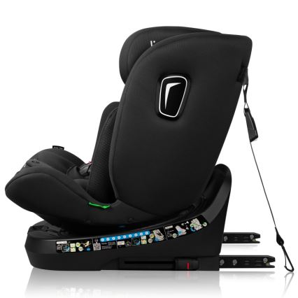 Lionelo - Cadeira auto com base giratória BRAVE i-Size 40-150 cm Preto Carbono