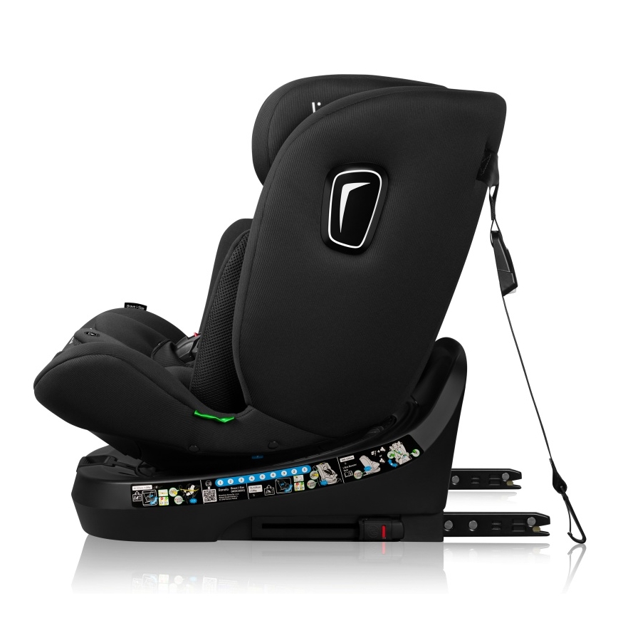 Lionelo - Cadeira auto com base giratória BRAVE i-Size 40-150 cm Preto Carbono