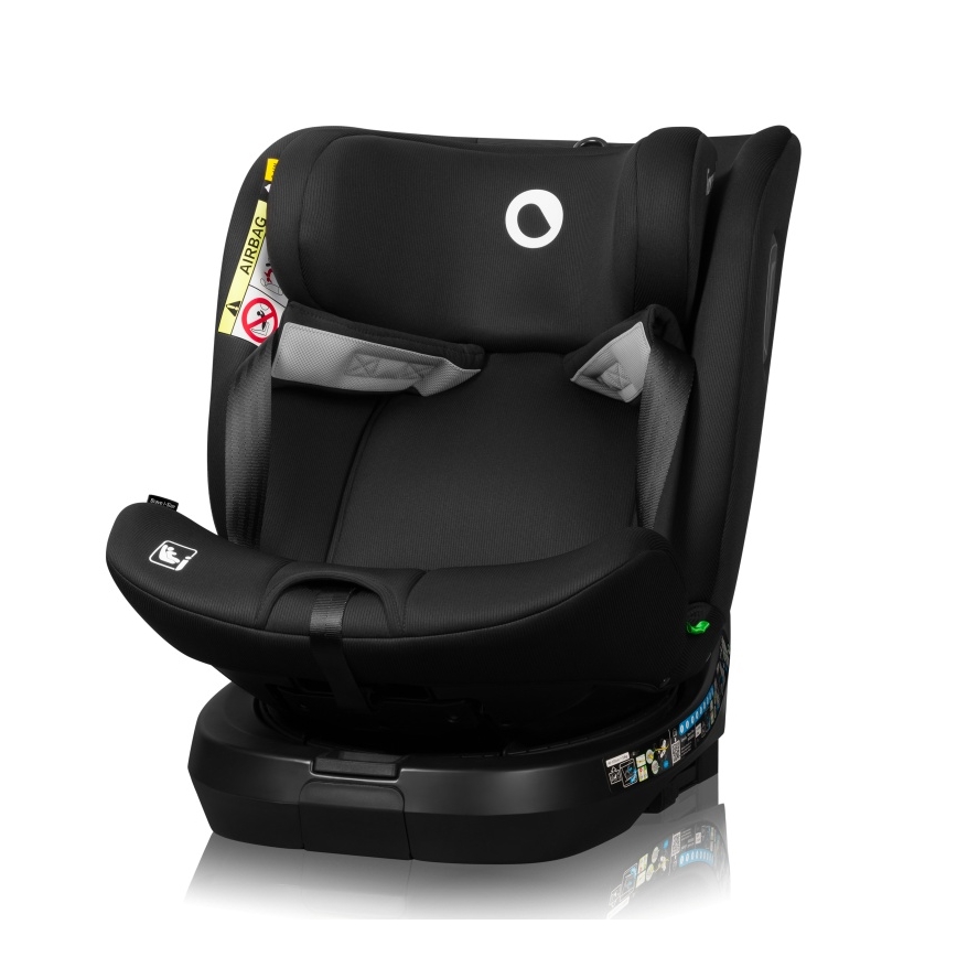 Lionelo - Cadeira auto com base giratória BRAVE i-Size 40-150 cm Preto Carbono