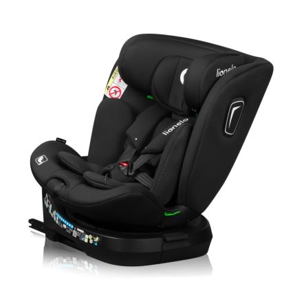 Lionelo - Cadeira auto com base giratória BRAVE i-Size 40-150 cm Preto Carbono