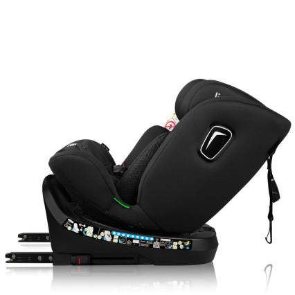 Lionelo - Cadeira auto com base giratória BRAVE i-Size 40-150 cm Preto Carbono