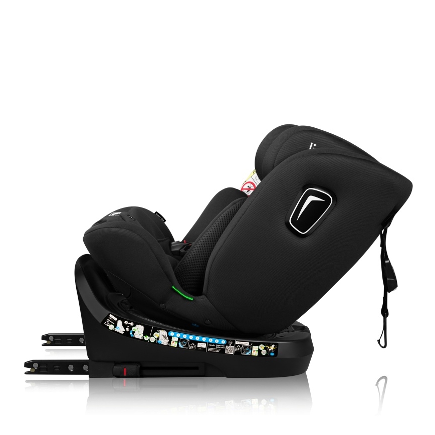 Lionelo - Cadeira auto com base giratória BRAVE i-Size 40-150 cm Preto Carbono