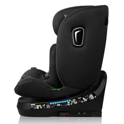 Lionelo - Cadeira auto com base giratória BRAVE i-Size 40-150 cm Preto Carbono