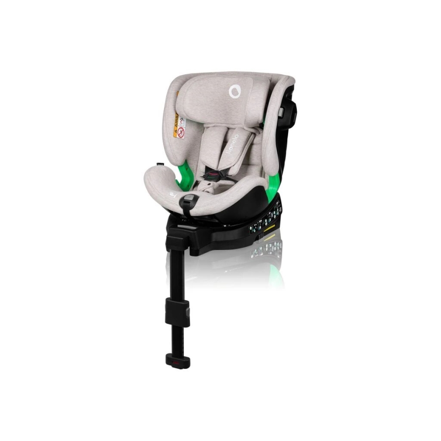 Lionelo - Cadeira auto com base giratória HARMONY i-Tamanho 40-150 cm bege