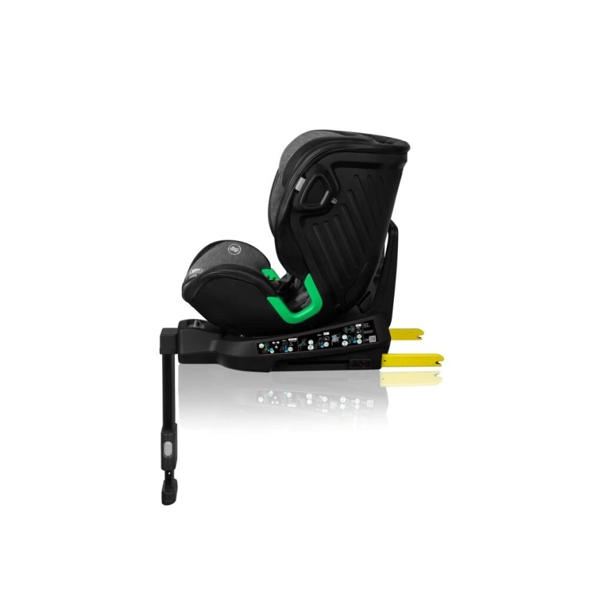 Lionelo - Cadeira auto com base giratória HARMONY i-Tamanho 40-150 cm cinzento