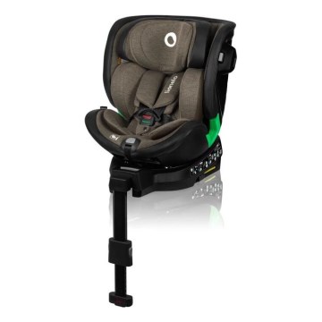 Lionelo - Cadeira auto com base giratória HARMONY i-Tamanho 40-150 cm preto/azeitona
