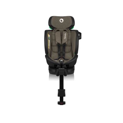 Lionelo - Cadeira auto com base giratória HARMONY i-Tamanho 40-150 cm preto/azeitona