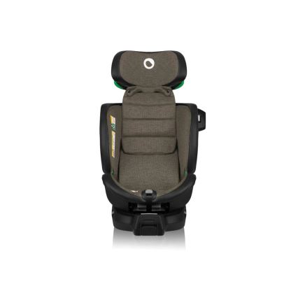 Lionelo - Cadeira auto com base giratória HARMONY i-Tamanho 40-150 cm preto/azeitona