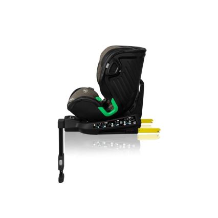 Lionelo - Cadeira auto com base giratória HARMONY i-Tamanho 40-150 cm preto/azeitona