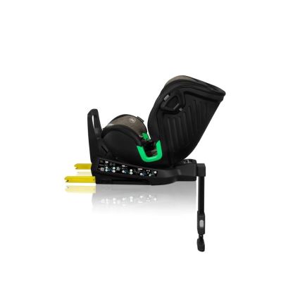 Lionelo - Cadeira auto com base giratória HARMONY i-Tamanho 40-150 cm preto/azeitona