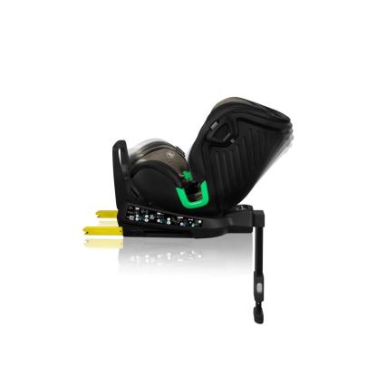 Lionelo - Cadeira auto com base giratória HARMONY i-Tamanho 40-150 cm preto/azeitona