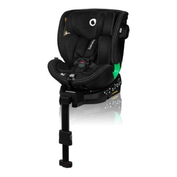 Lionelo - Cadeira auto com base giratória HARMONY i-Tamanho 40-150 cm preto