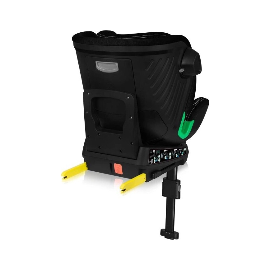 Lionelo - Cadeira auto com base giratória HARMONY i-Tamanho 40-150 cm preto