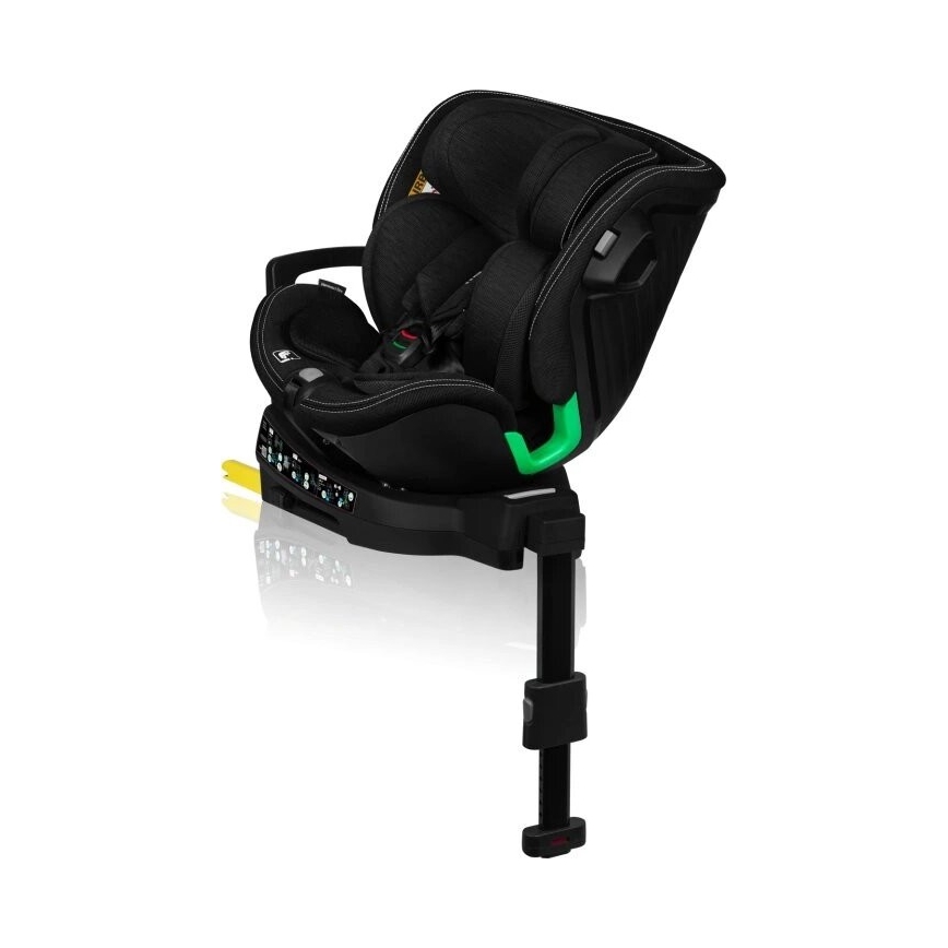 Lionelo - Cadeira auto com base giratória HARMONY i-Tamanho 40-150 cm preto
