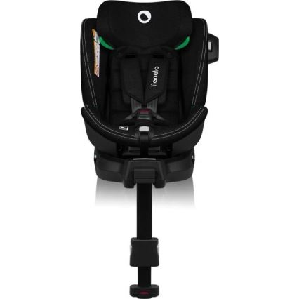 Lionelo - Cadeira auto com base giratória HARMONY i-Tamanho 40-150 cm preto