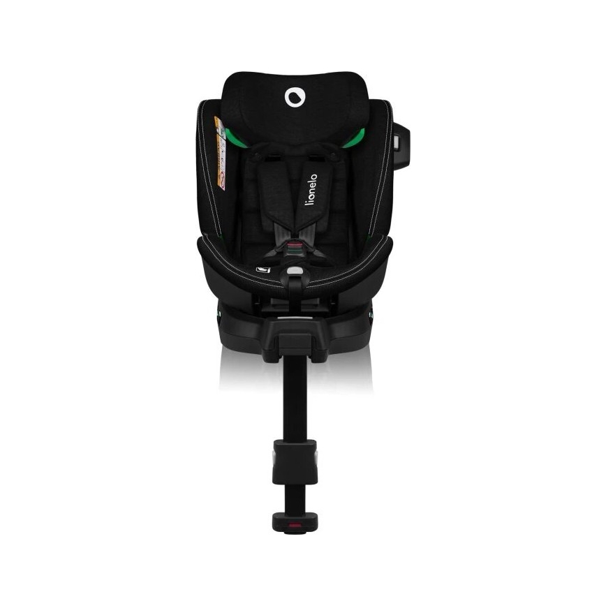 Lionelo - Cadeira auto com base giratória HARMONY i-Tamanho 40-150 cm preto