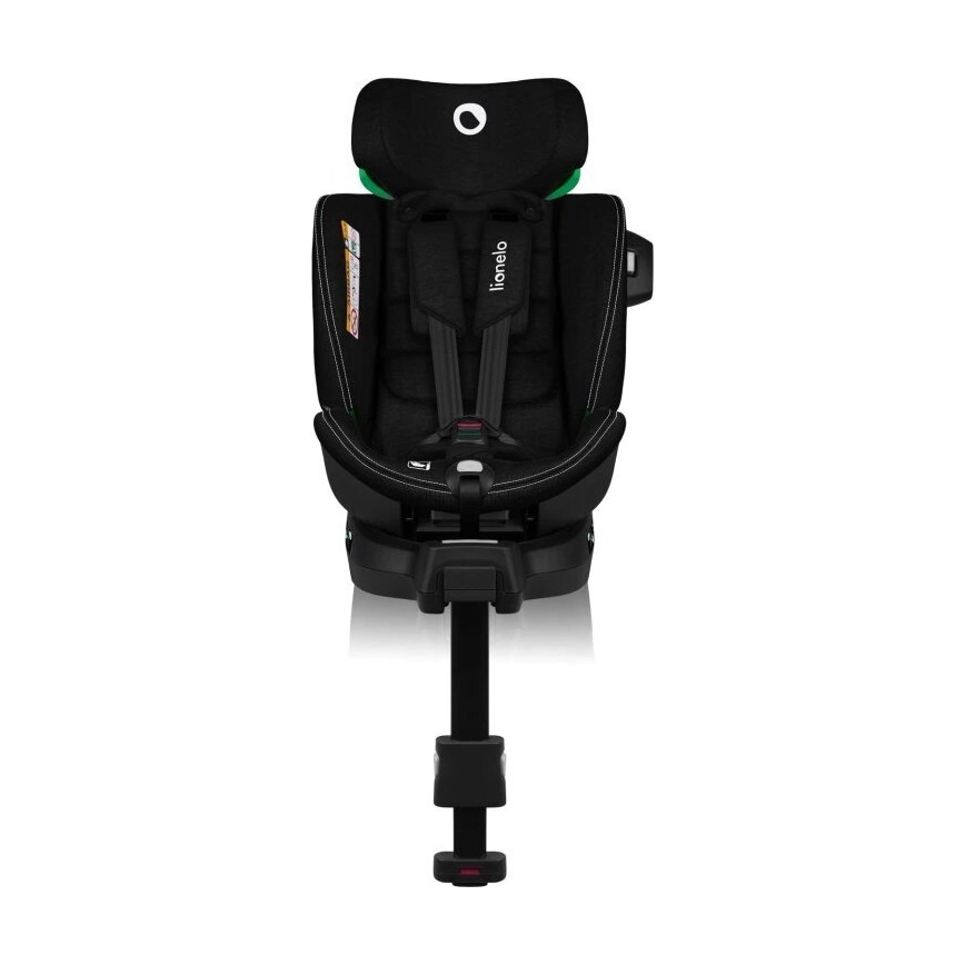 Lionelo - Cadeira auto com base giratória HARMONY i-Tamanho 40-150 cm preto
