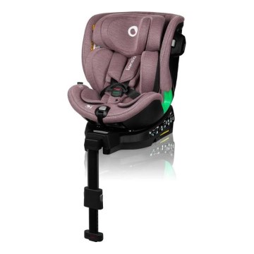 Lionelo - Cadeira auto com base giratória HARMONY i-Tamanho 40-150 cm rosa