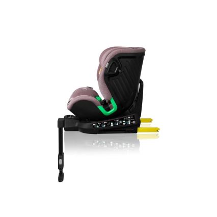 Lionelo - Cadeira auto com base giratória HARMONY i-Tamanho 40-150 cm rosa