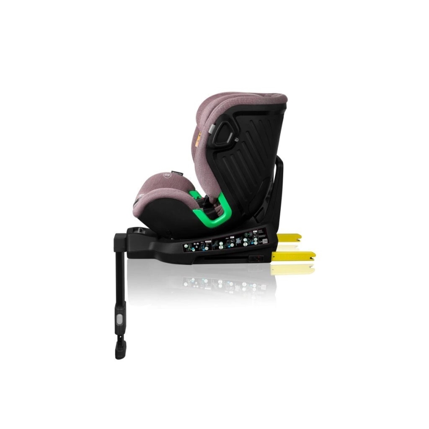 Lionelo - Cadeira auto com base giratória HARMONY i-Tamanho 40-150 cm rosa
