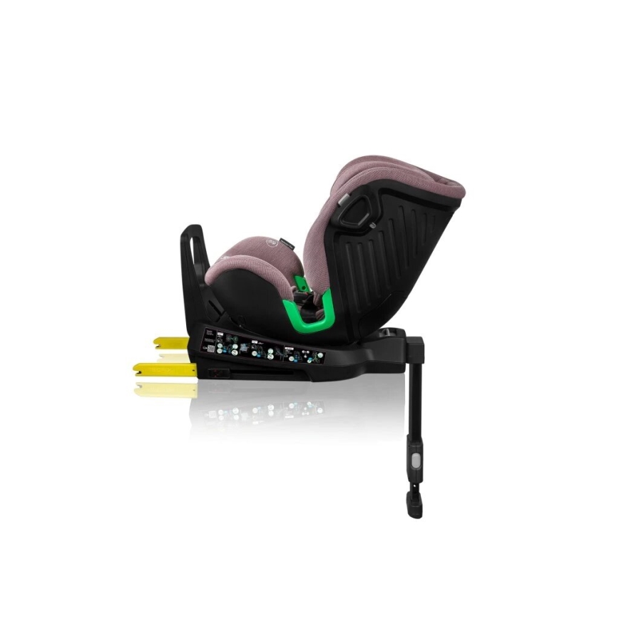 Lionelo - Cadeira auto com base giratória HARMONY i-Tamanho 40-150 cm rosa