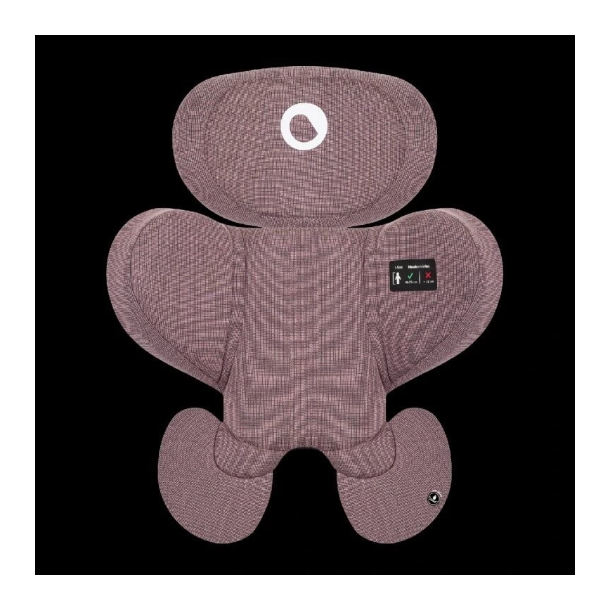 Lionelo - Cadeira auto com base giratória HARMONY i-Tamanho 40-150 cm rosa