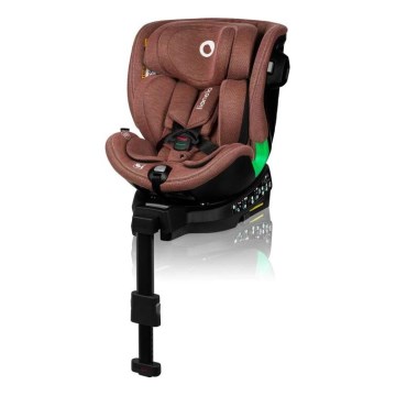 Lionelo - Cadeira auto com base giratória HARMONY i-Tamanho 40-150 cm tijolo
