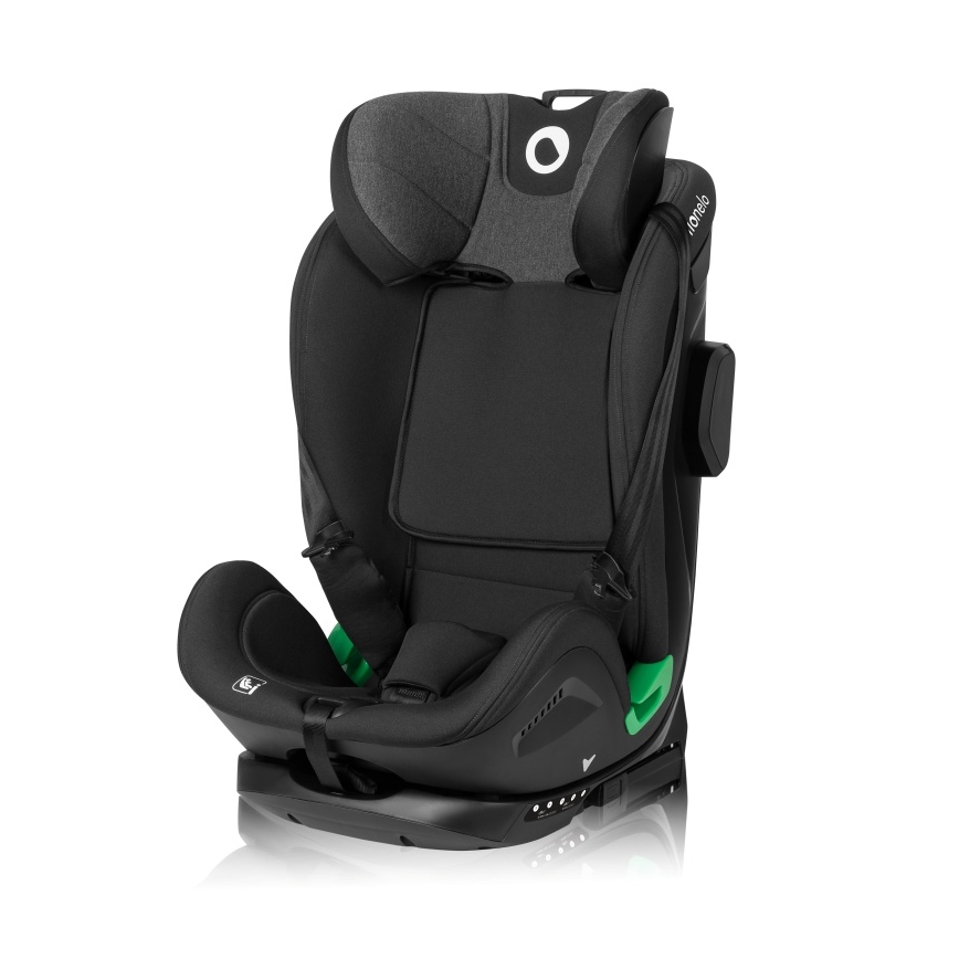 Lionelo - Cadeira auto com base giratória HARPER i-Size 76-150 cm Preto Carbono