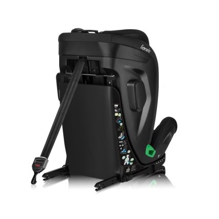 Lionelo - Cadeira auto com base giratória HARPER i-Size 76-150 cm Preto Carbono
