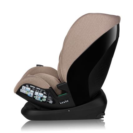 Lionelo - Cadeira Auto com Base Giratória LAVENDER i-Size 76-150 cm Bege Latte