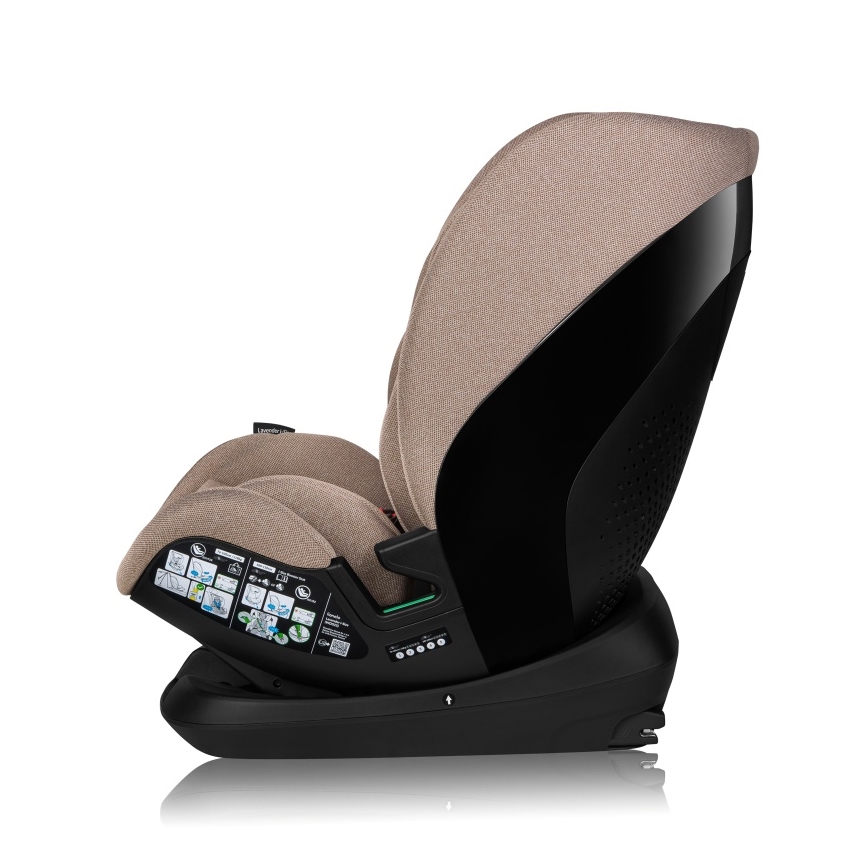 Lionelo - Cadeira Auto com Base Giratória LAVENDER i-Size 76-150 cm Bege Latte