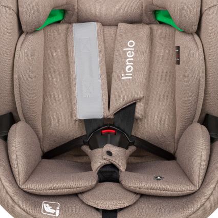 Lionelo - Cadeira Auto com Base Giratória LAVENDER i-Size 76-150 cm Bege Latte